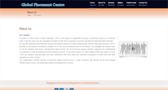 Desktop Screenshot of globalplacementcentre.com